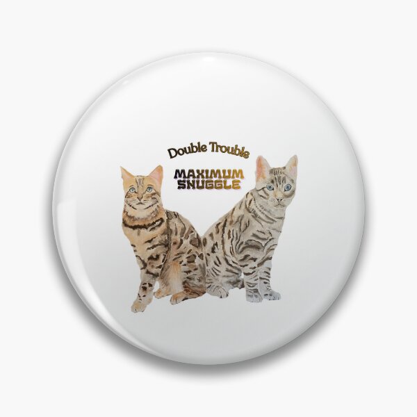 Item preview, Two Cats - Double Trouble Maximum Snuggle designed and sold by Kerry T.