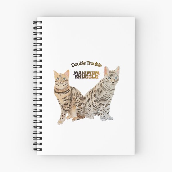 Item preview, Two Cats - Double Trouble Maximum Snuggle designed and sold by Kerry T.