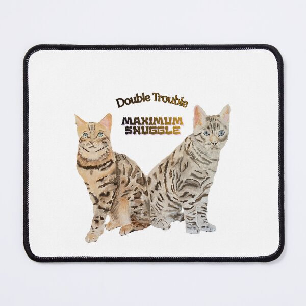 Item preview, Two Cats - Double Trouble Maximum Snuggle designed and sold by Kerry T.