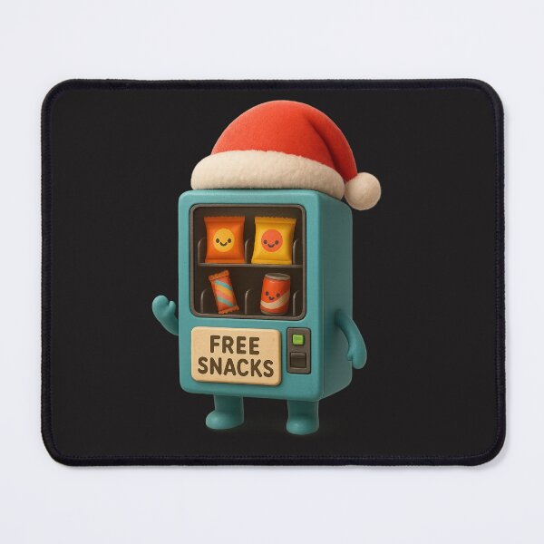 Item preview, Cute Santa Vending Machine - Giving Free Snacks for Christmas | Kawaii Fun Christmas Art designed and sold by Moons Studio.