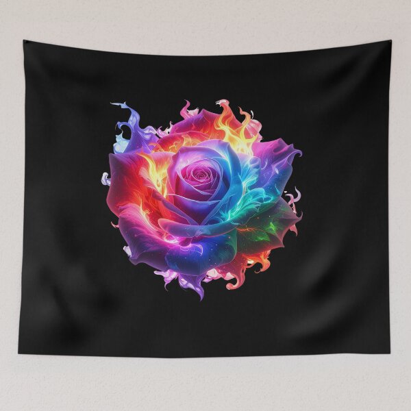 Item preview, Glowing Cosmic Bloom Rose T-shirt|Art designed and sold by Alicjareign.