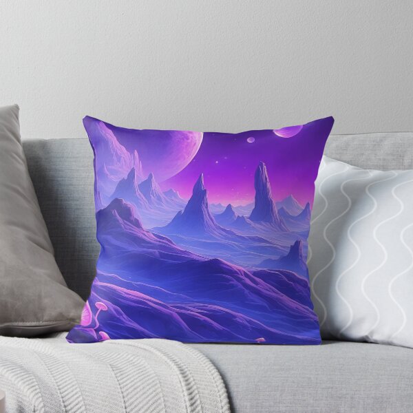 Item preview, Mystic Neon Worlds Beneath Luminous Alien Skies designed and sold by ArtComixHaven.