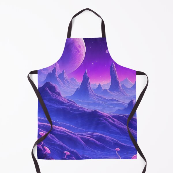 Item preview, Mystic Neon Worlds Beneath Luminous Alien Skies designed and sold by ArtComixHaven.