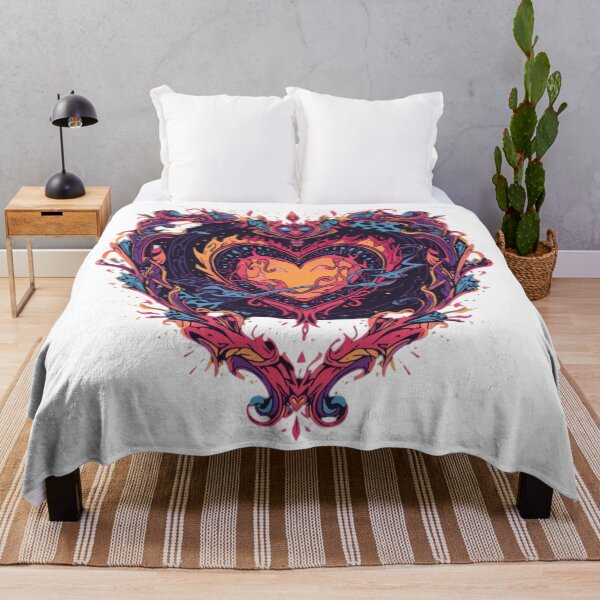 Item preview, Flaming Heart Raven Tee | Gothic Skull Love Shirt designed and sold by YASboutik.