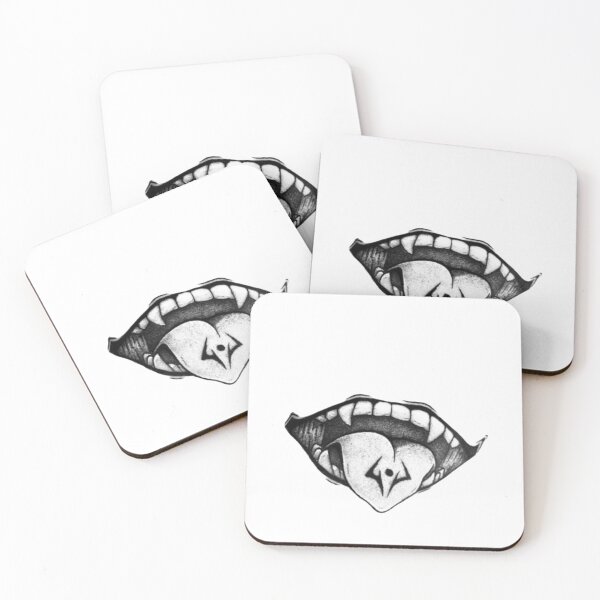 Item preview, Vampire Fangs & Black Heart Edge designed and sold by ArtByRahim.