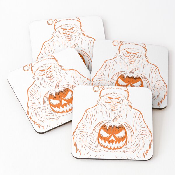 Item preview, Dark Santa with Cursed Pumpkin designed and sold by VivaThread.