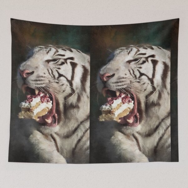Item preview, Tiger Dessert Bite – Artistic Illustration designed and sold by TreatLLC.