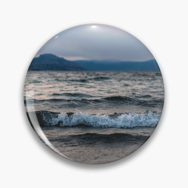 Item preview, Breaking Waves on Okanagan Lake During a Summer Storm designed and sold by Amy Mitchell.