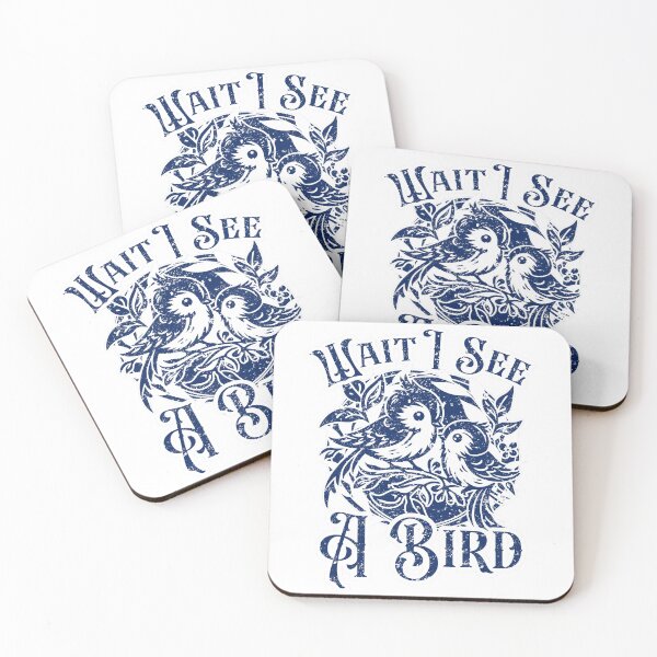 Item preview, Wait I See A Bird Funny Bird Lover Quote Vintage Two Birds Distressed designed and sold by Dmetalx Art Apparel.