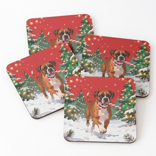 Item preview, boxer dog christmas designed and sold by Uglyandcute.