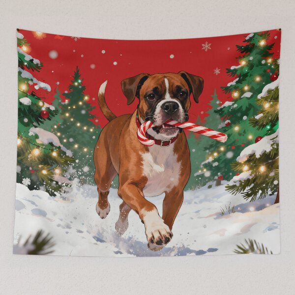 Item preview, boxer dog christmas designed and sold by Uglyandcute.