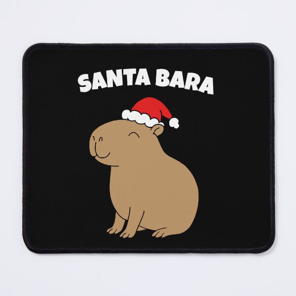 Item preview, Copy of Smiling Santabara – Cartoon Capybara in Santa Hat designed and sold by EmeraldeaArt.