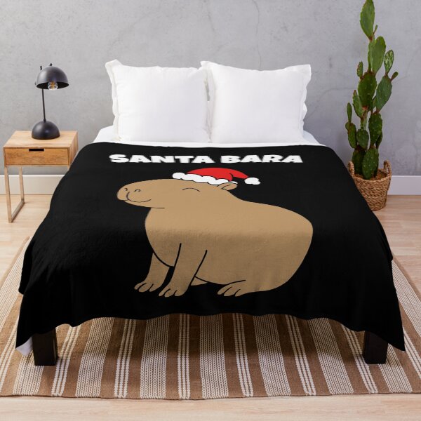 Item preview, Copy of Smiling Santabara – Cartoon Capybara in Santa Hat designed and sold by EmeraldeaArt.