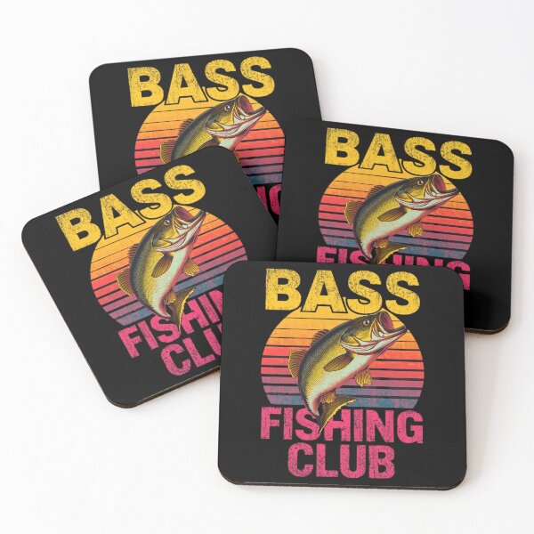 Item preview, Retro Bass Fishing Club – Vintage Largemouth Bass Jumping Sunset Design for Fishermen designed and sold by Morgen Design Studio.