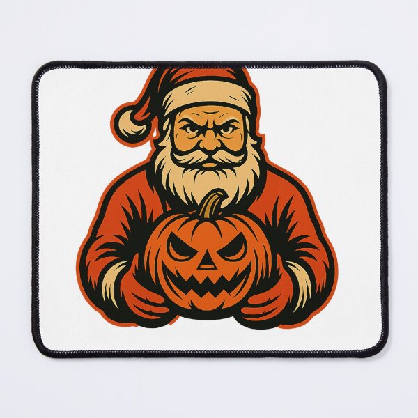 Item preview, Evil Santa Holding a Pumpkin designed and sold by VivaThread.