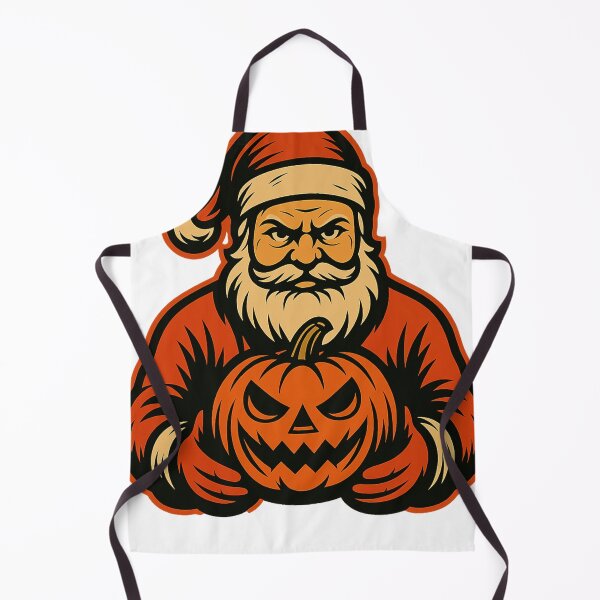 Item preview, Evil Santa Holding a Pumpkin designed and sold by VivaThread.