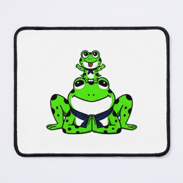 Item preview, frog doing yoga, meditating frog, Yoga frogs designed and sold by AddlPoolart.