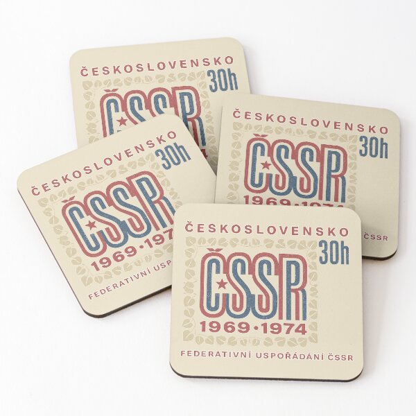 Item preview, Vintage Czechoslovak ČSSR Stamp Artwork – Retro 1969–1974 Emblem designed and sold by The Abstract Vision.