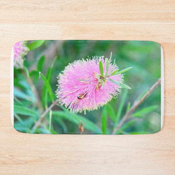 Item preview, Pink Callistemon with Bee designed and sold by cbrpix.