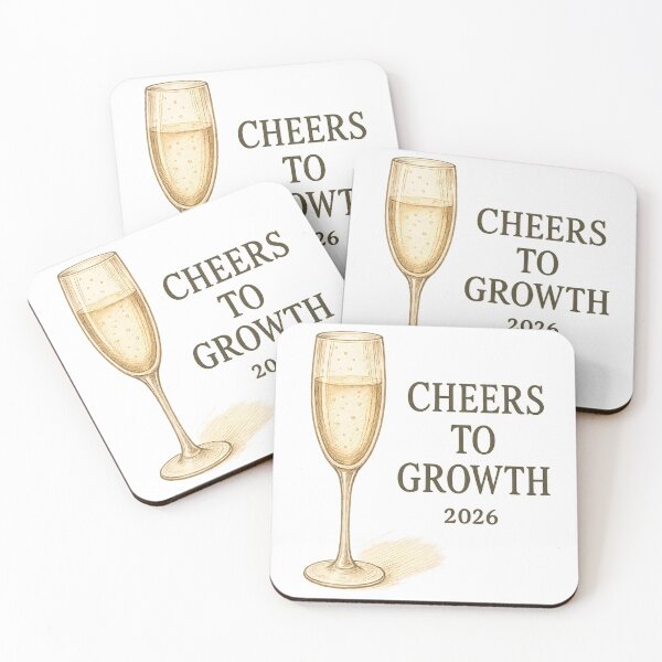 Item preview, Cheers to Growth — New Year 2026 designed and sold by retroman78.