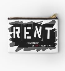 Rent Broadway Musical Forget Regret Show Theatre Studio Pouch