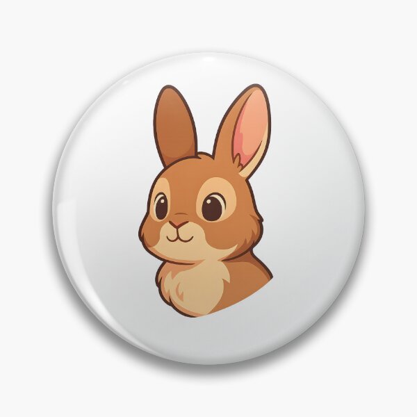 Item preview, Cute brown rabbit with a smile designed and sold by Gold Phoenix Adro.