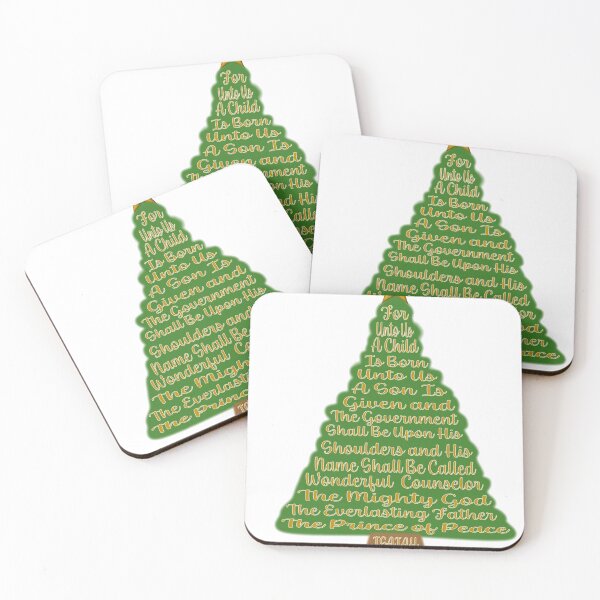 Item preview, Celebrate the true meaning of Christmas with this Isaiah 9:6 scripture tree design designed and sold by 5adraval.