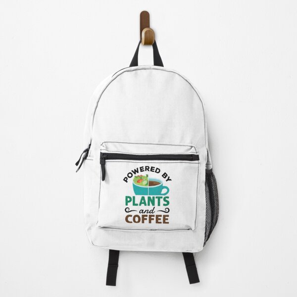 Item preview, Funny Vegan Vegetarian Powered by Plants and Coffee designed and sold by jaygo.