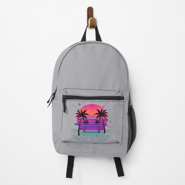 Item preview, 80s Vaporwave Sunset - Palm Trees Retrowave Grid designed and sold by Kainotomia.