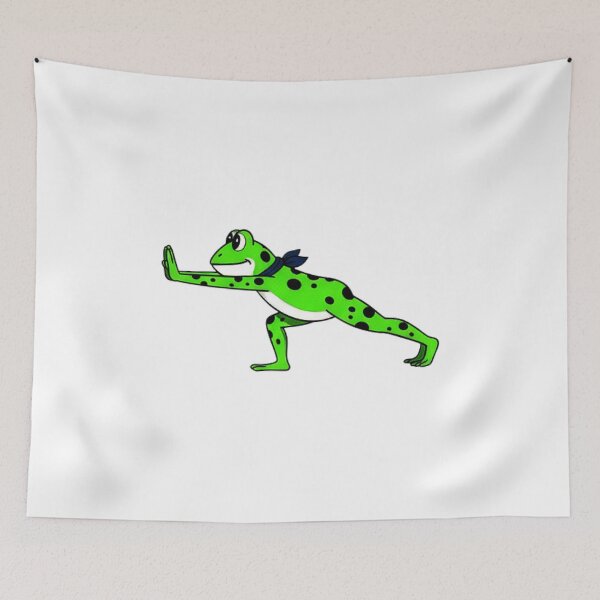 Item preview, frog doing yoga, meditating frog, Yoga frogs designed and sold by AddlPoolart.