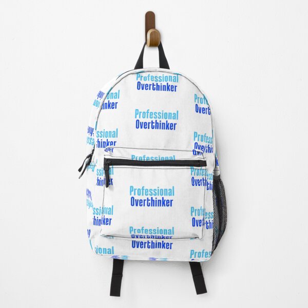 Item preview, Professional Overthinker in Blue Funny Typography  designed and sold by Memes N Lore .