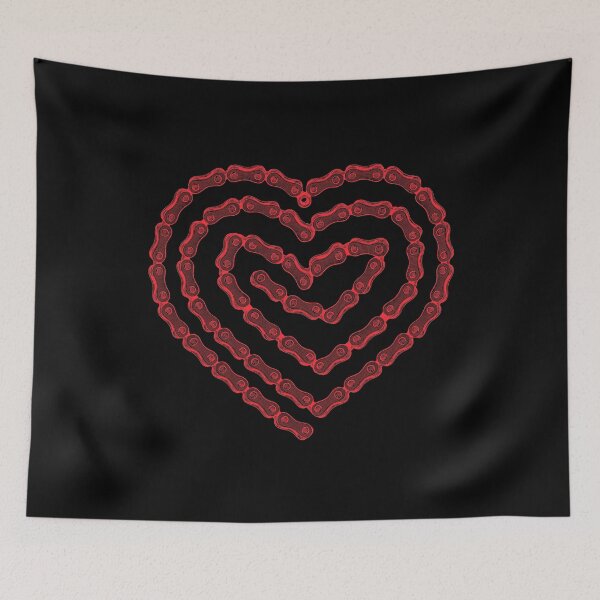 Item preview, Bicycle Chain Heart Artwork Design designed and sold by GetGoodFit.