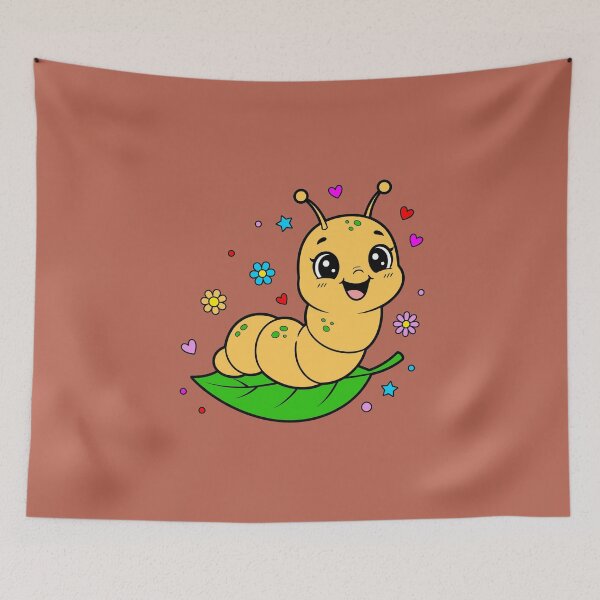 Item preview, Cute Happy Worm designed and sold by LMDIGITAL6.