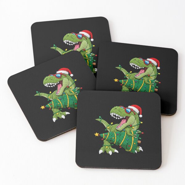 Item preview, Crochet Christmas T-Rex: Festive Dinosaur with Sunglasses designed and sold by Polarisofficial.