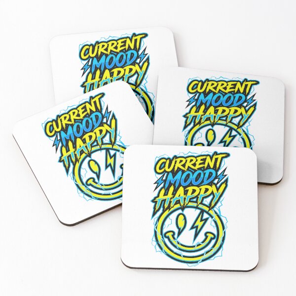 Item preview, Current Mood Happy Fun Electrical Energy Pun designed and sold by Quillway.
