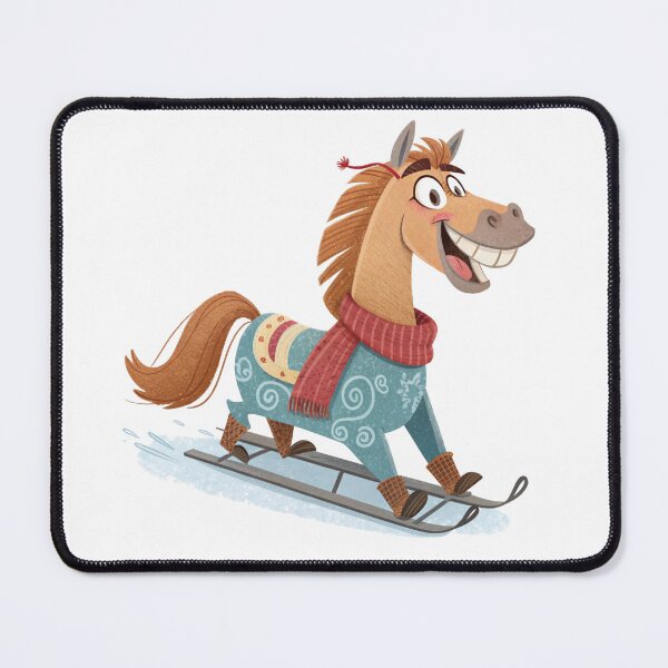Item preview, Funny Winter Horse on a Sled | 2026 New Year Illustration by Vivo Studio designed and sold by VivoStudio.