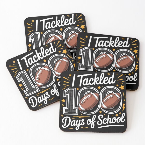 Item preview, I Tackled 100 Days of School American Football Sports designed and sold by sky11PP.