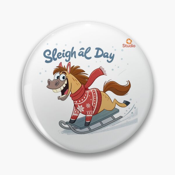 Item preview, Sleigh All Day Horse | Funny Christmas 2026 Illustration by Vivo Studio designed and sold by VivoStudio.