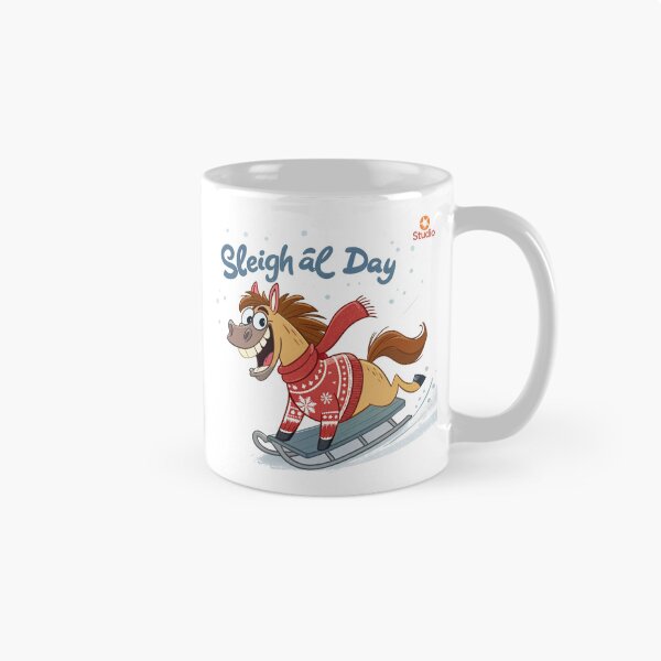 Item preview, Sleigh All Day Horse | Funny Christmas 2026 Illustration by Vivo Studio designed and sold by VivoStudio.