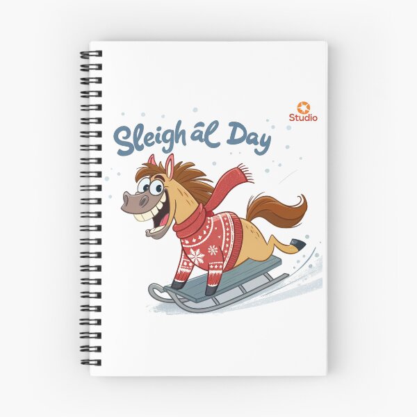 Item preview, Sleigh All Day Horse | Funny Christmas 2026 Illustration by Vivo Studio designed and sold by VivoStudio.