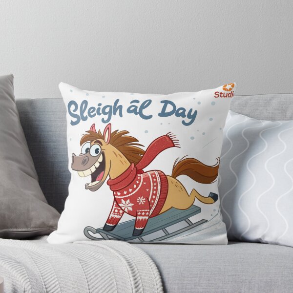 Item preview, Sleigh All Day Horse | Funny Christmas 2026 Illustration by Vivo Studio designed and sold by VivoStudio.