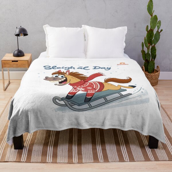 Item preview, Sleigh All Day Horse | Funny Christmas 2026 Illustration by Vivo Studio designed and sold by VivoStudio.