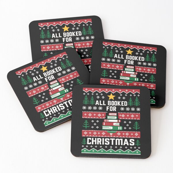 Item preview, All Booked For Christmas, Book Lovers Christmas designed and sold by CloudyPress.