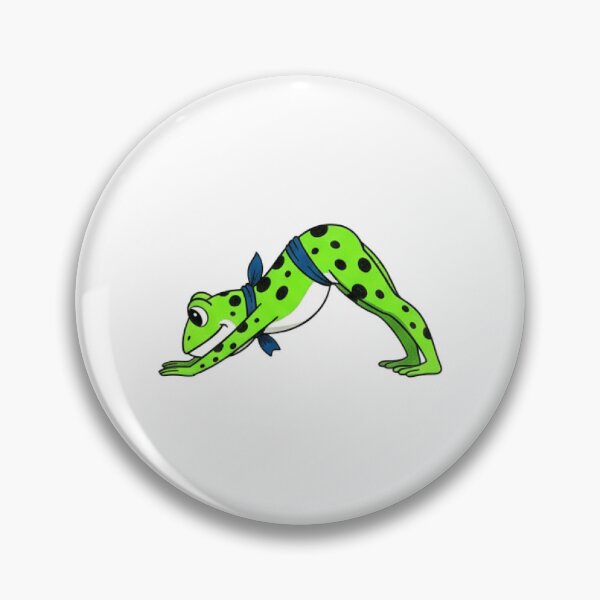 Item preview, frog doing yoga, meditating frog, Yoga frogs designed and sold by AddlPoolart.