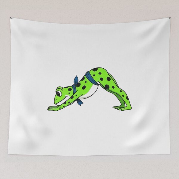 Item preview, frog doing yoga, meditating frog, Yoga frogs designed and sold by AddlPoolart.