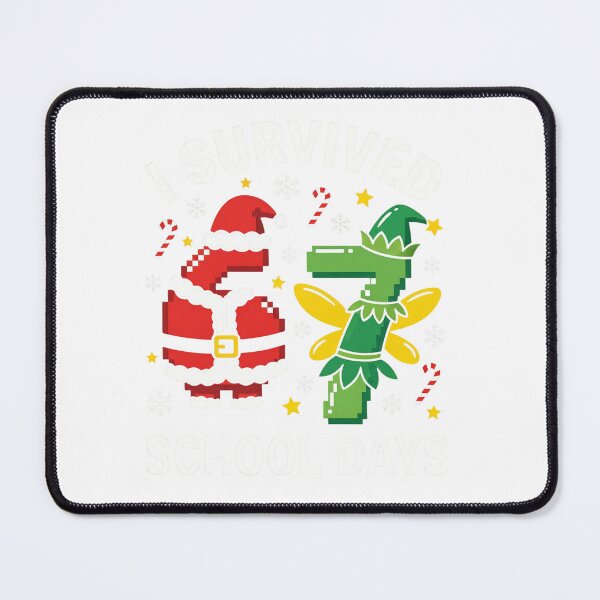Item preview, I Survived 67 Days of School Christmas Santa Elf Cute Milestone designed and sold by w66aboo.