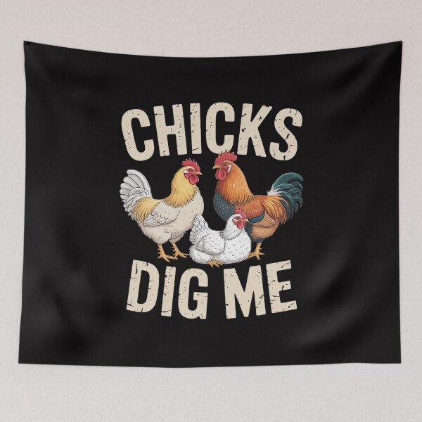 Item preview, Chicks Dig Me - Farm Animal Poultry Owner Farming designed and sold by GalaFunny.