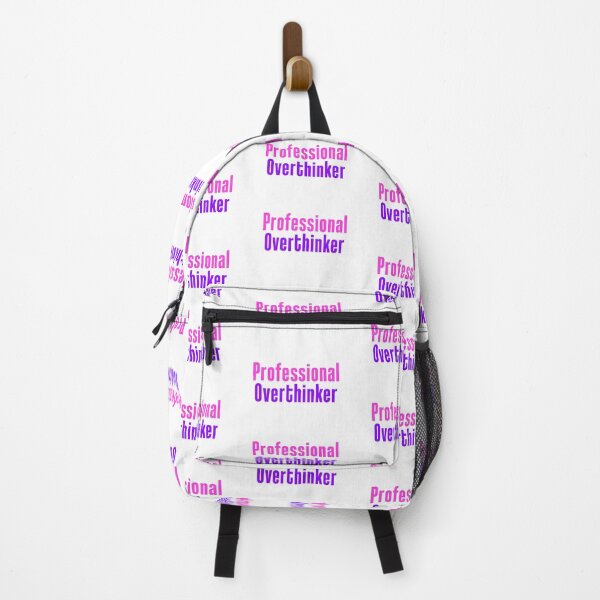 Item preview, Professional Overthinker in Pink Funny Typography  designed and sold by Memes N Lore .