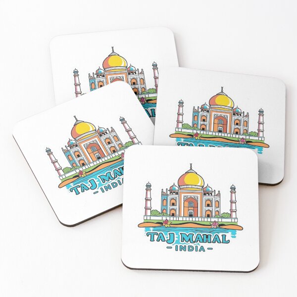 Item preview, Taj Mahal India Line Art | Minimalist Agra Landmark Sticker designed and sold by KiValuate.