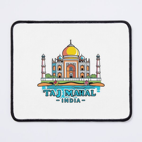 Item preview, Taj Mahal India Line Art | Minimalist Agra Landmark Sticker designed and sold by KiValuate.